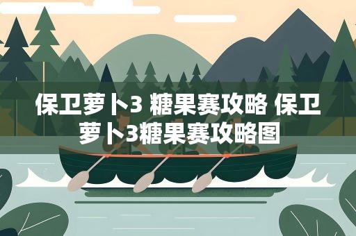 保卫萝卜3 糖果赛攻略 保卫萝卜3糖果赛攻略图
