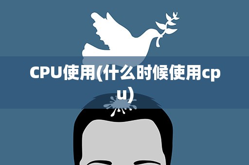 CPU使用(什么时候使用cpu)