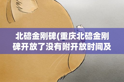 北碚金刚碑(重庆北碚金刚碑开放了没有附开放时间及地址)