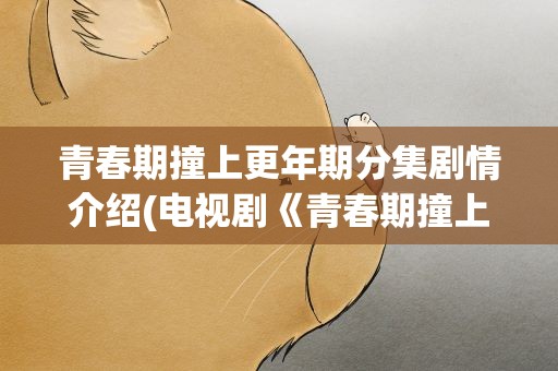 青春期撞上更年期分集剧情介绍(电视剧《青春期撞上更年期》剧情简介)