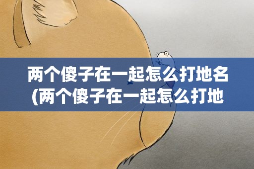 两个傻子在一起怎么打地名(两个傻子在一起怎么打地名呢)