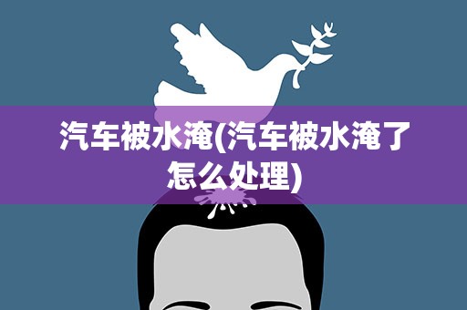 汽车被水淹(汽车被水淹了怎么处理)
