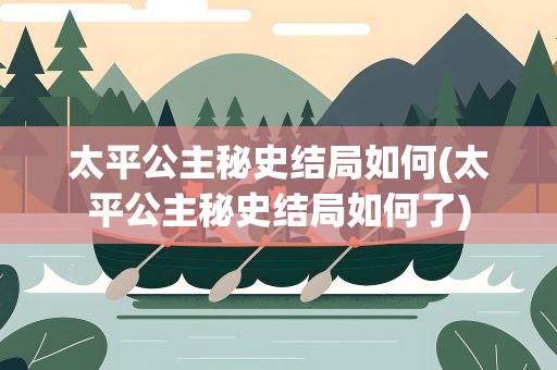 太平公主秘史结局如何(太平公主秘史结局如何了)