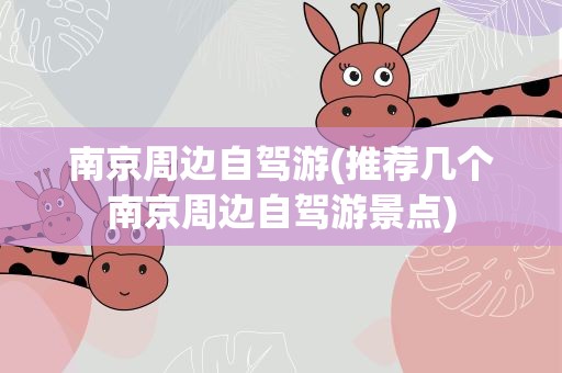 南京周边自驾游(推荐几个南京周边自驾游景点)