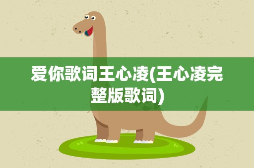 爱你歌词王心凌(王心凌完整版歌词)