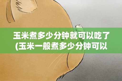玉米煮多少分钟就可以吃了(玉米一般煮多少分钟可以吃)