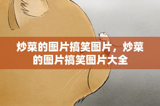 炒菜的图片搞笑图片，炒菜的图片搞笑图片大全