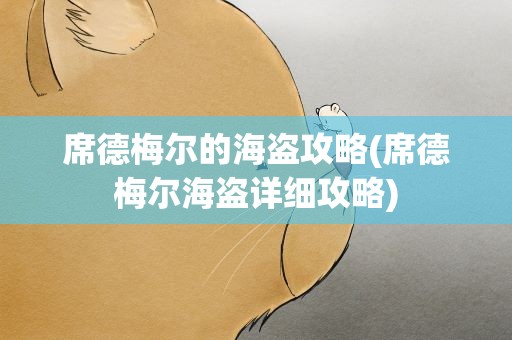 席德梅尔的海盗攻略(席德梅尔海盗详细攻略)