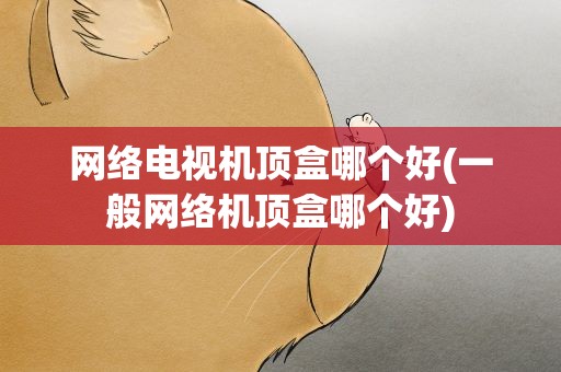 网络电视机顶盒哪个好(一般网络机顶盒哪个好)