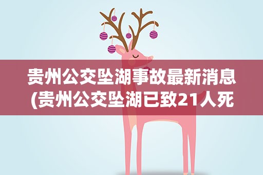 贵州公交坠湖事故最新消息(贵州公交坠湖已致21人死亡是怎么回事)
