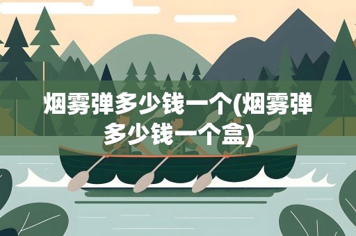 烟雾弹多少钱一个(烟雾弹多少钱一个盒)