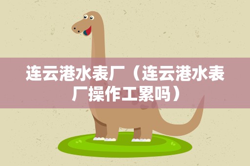 连云港水表厂（连云港水表厂操作工累吗）