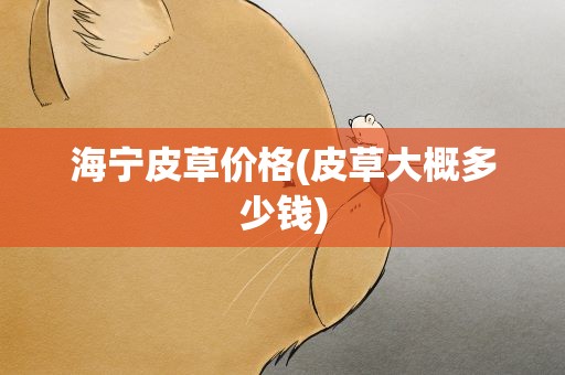 海宁皮草价格(皮草大概多少钱)