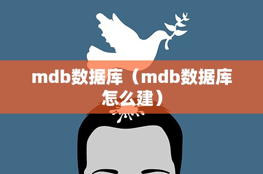 mdb数据库（mdb数据库怎么建）