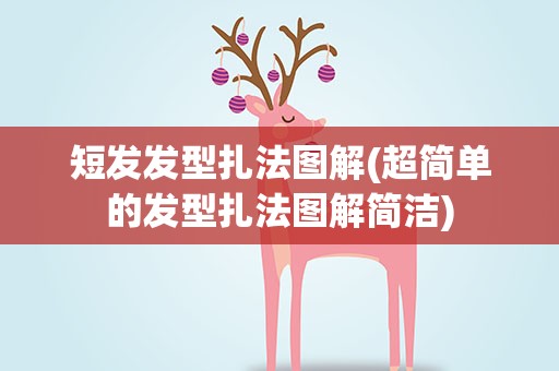 短发发型扎法图解(超简单的发型扎法图解简洁)