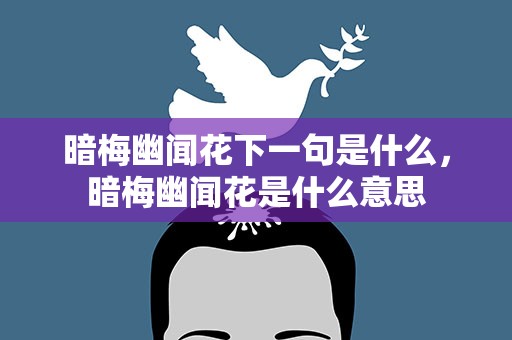 暗梅幽闻花下一句是什么，暗梅幽闻花是什么意思
