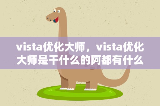 vista优化大师，vista优化大师是干什么的阿都有什么功能