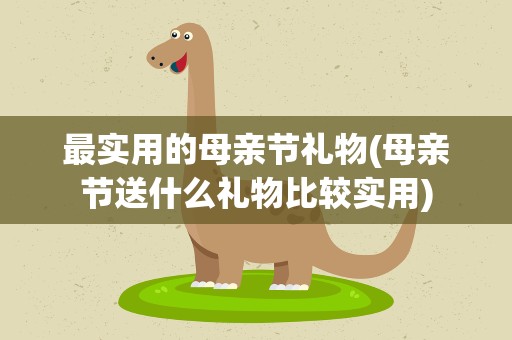 最实用的母亲节礼物(母亲节送什么礼物比较实用)