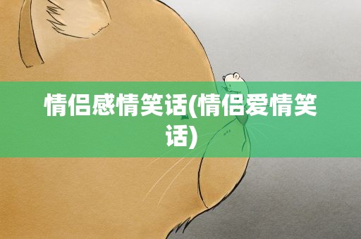 情侣感情笑话(情侣爱情笑话)