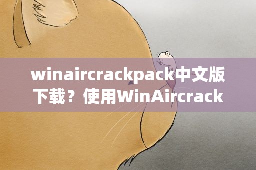 winaircrackpack中文版下载？使用WinAircrackPack时怎样下载新驱动