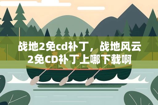 战地2免cd补丁，战地风云2免CD补丁上哪下载啊