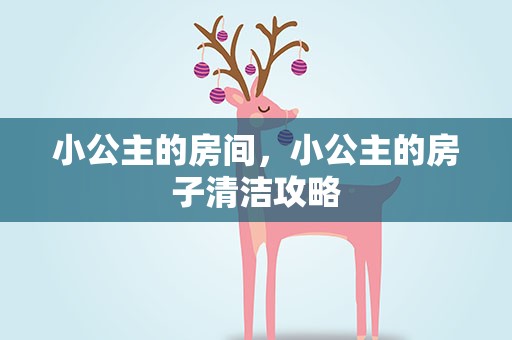小公主的房间，小公主的房子清洁攻略