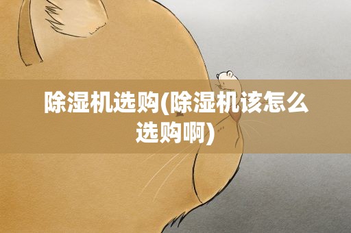 除湿机选购(除湿机该怎么选购啊)