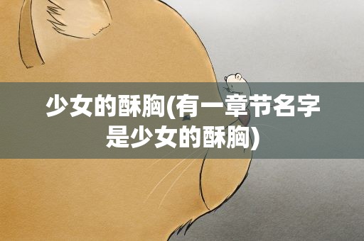 少女的酥胸(有一章节名字是少女的酥胸)