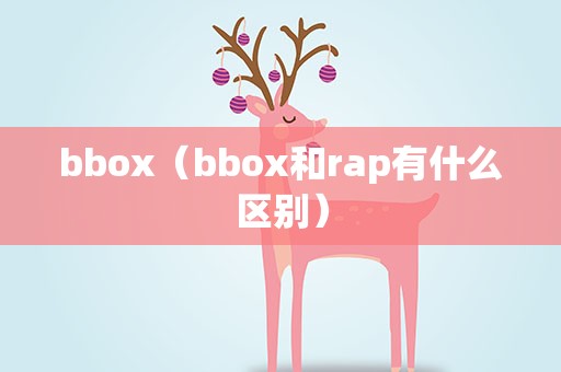 bbox（bbox和rap有什么区别）