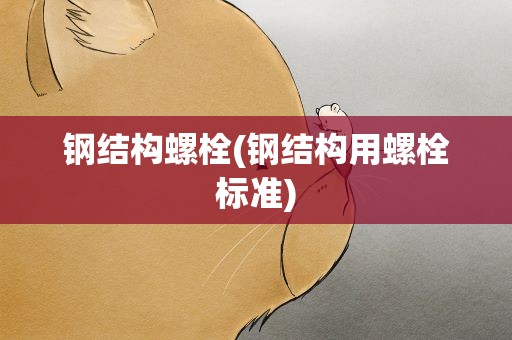 钢结构螺栓(钢结构用螺栓标准)