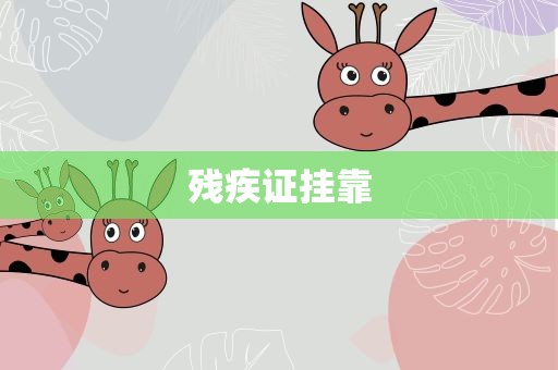 残疾证挂靠