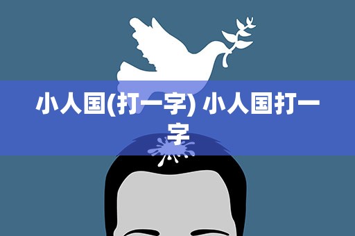 小人国(打一字) 小人国打一字