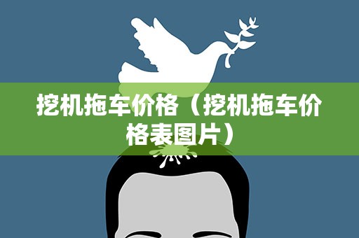 挖机拖车价格（挖机拖车价格表图片）