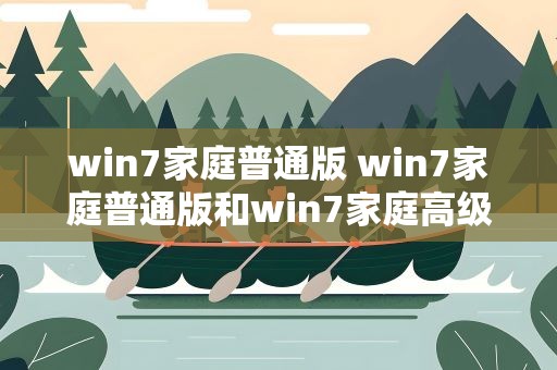 win7家庭普通版 win7家庭普通版和win7家庭高级版有什么区别