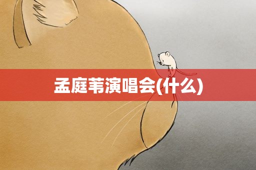 孟庭苇演唱会(什么)