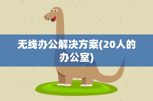 无线办公解决方案(20人的办公室)