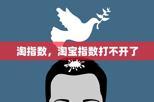 淘指数，淘宝指数打不开了
