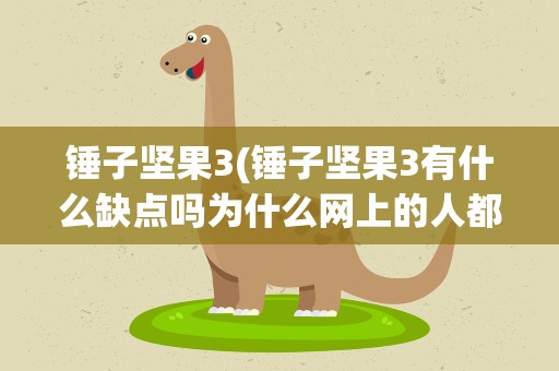 锤子坚果3(锤子坚果3有什么缺点吗为什么网上的人都说不要买坚果3)