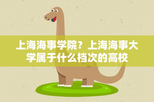 上海海事学院？上海海事大学属于什么档次的高校