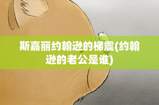斯嘉丽约翰逊的梯震(约翰逊的老公是谁)