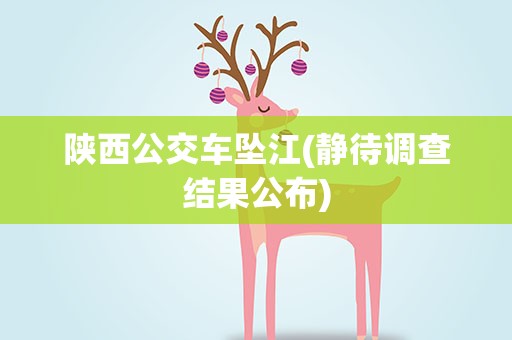 陕西公交车坠江(静待调查结果公布)