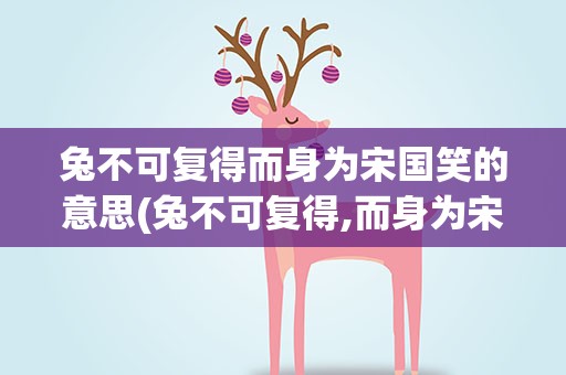 兔不可复得而身为宋国笑的意思(兔不可复得,而身为宋国笑。的意思)