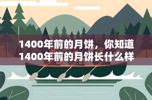1400年前的月饼，你知道1400年前的月饼长什么样子吗