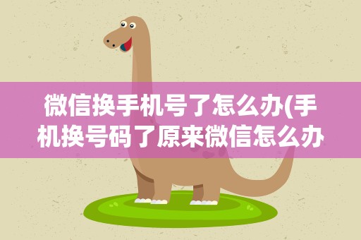微信换手机号了怎么办(手机换号码了原来微信怎么办)