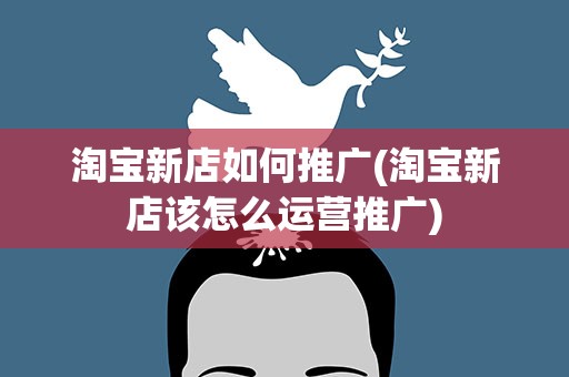 淘宝新店如何推广(淘宝新店该怎么运营推广)