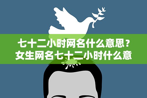 七十二小时网名什么意思？女生网名七十二小时什么意思