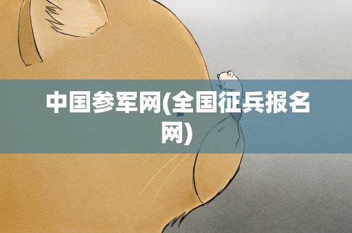 中国参军网(全国征兵报名网)