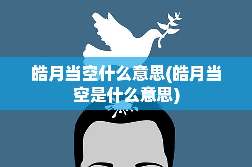 皓月当空什么意思(皓月当空是什么意思)