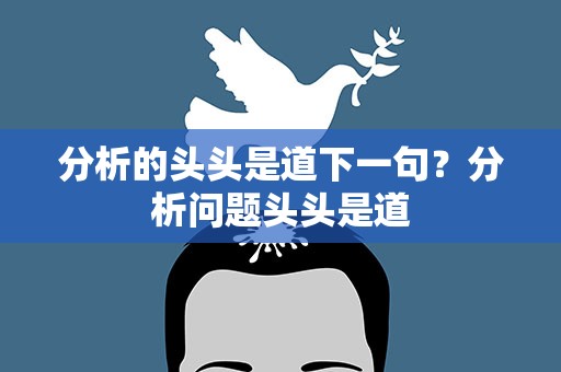 分析的头头是道下一句？分析问题头头是道