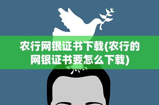 农行网银证书下载(农行的网银证书要怎么下载)